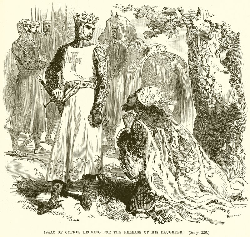 Isaac de Chipre suplicando por la liberación de su hija de English School