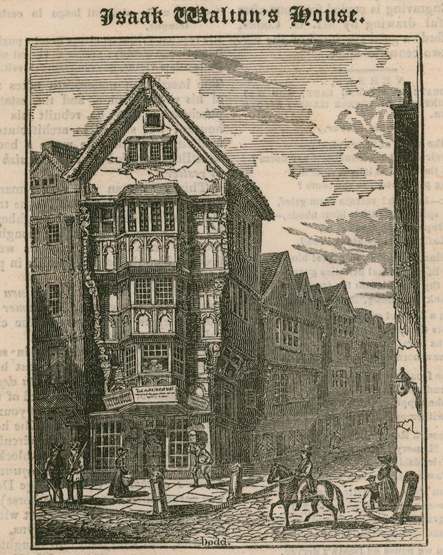 Casa de Isaak Walton, Fleet Street, Londres de English School