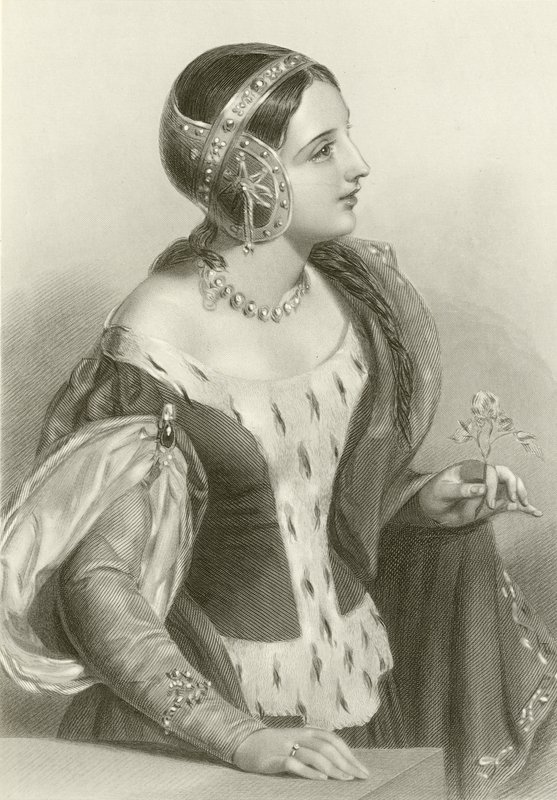 Isabel de Francia, reina del rey Eduardo II de English School
