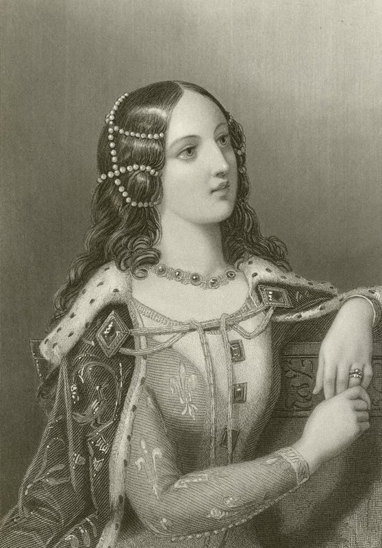 Isabel de Valois, segunda esposa del rey Ricardo II de English School