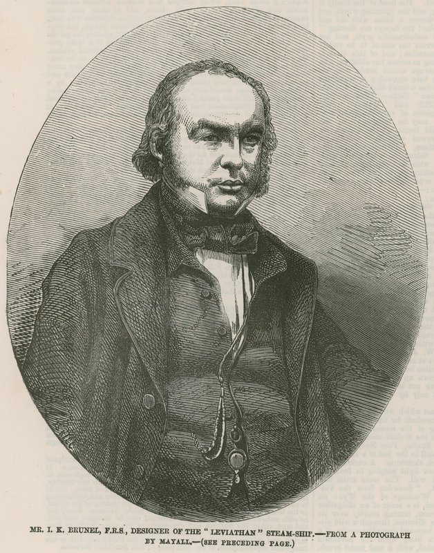 Isambard Kingdom Brunel, diseñador del barco de vapor Leviathan de English School