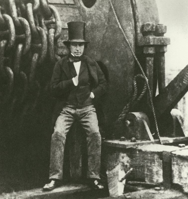 Isambard Kingdom Brunel, ingeniero, durante la construcción del Great Eastern de English School