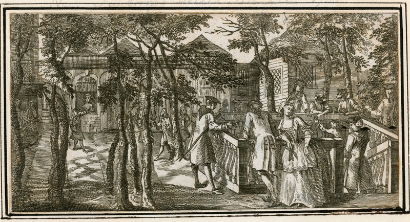 Spa de Islington, anteriormente New Tunbridge Wells, 1735 de English School