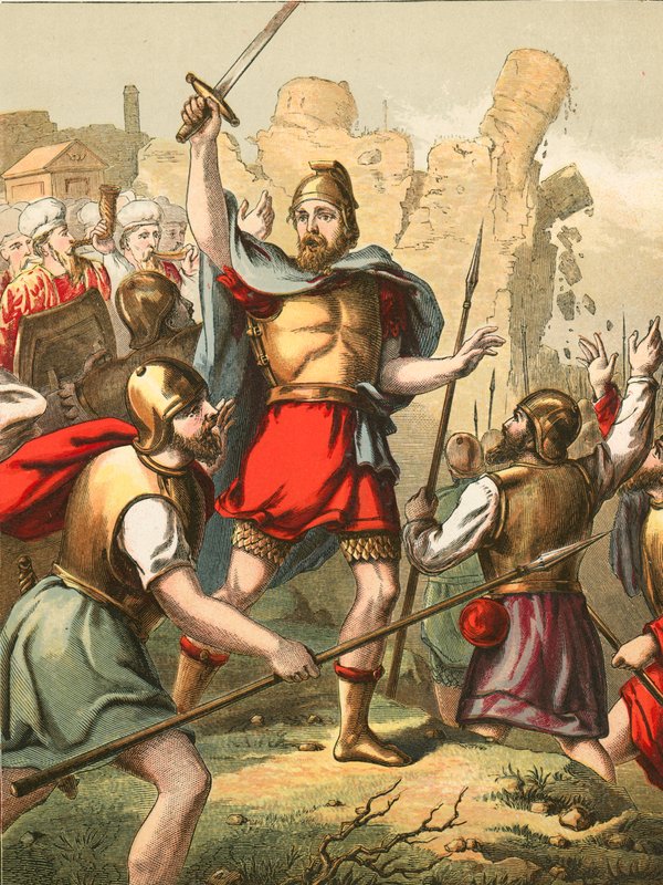 Israelitas rodeando las murallas de Jericó de English School