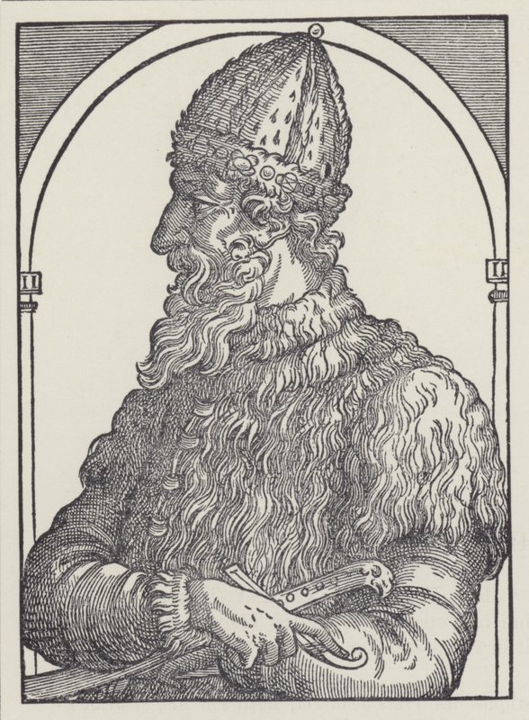 Iván III, Gran Príncipe de Moscú (litografía) de English School