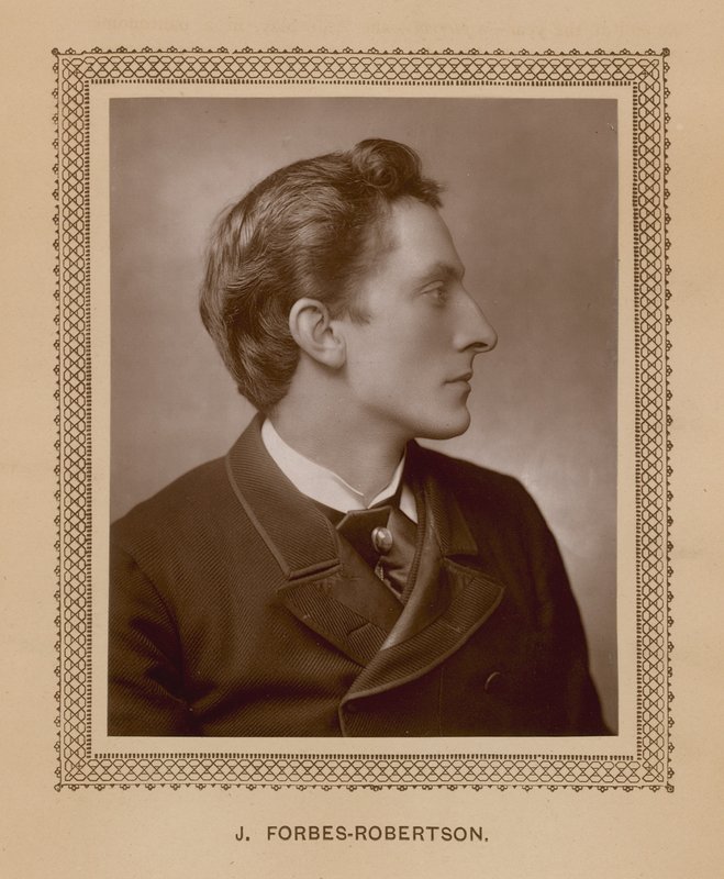 J Forbes-Robertson, de una fotografía tomada especialmente para The Theatre de English School