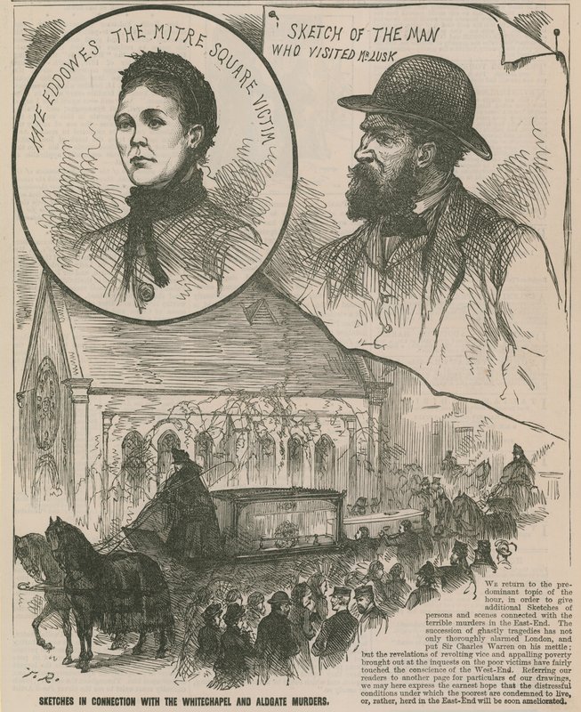 Jack el Destripador: Bocetos en relación con los asesinatos de Whitechapel y Aldgate de English School