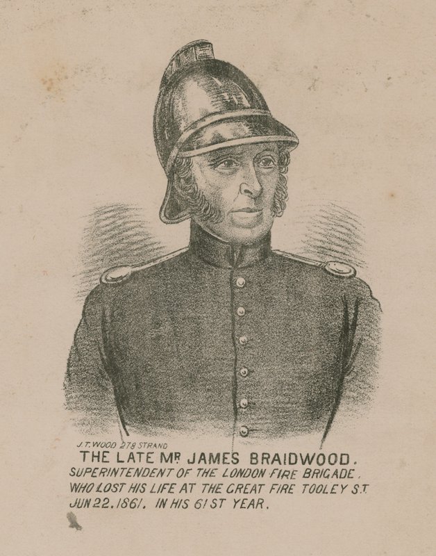 James Braidwood, Superintendente del Cuerpo de Bomberos de Londres de English School