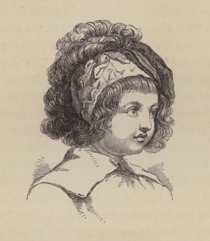 James, Lord Beauclerk, segundo hijo del rey Carlos II y Nell Gwyn (grabado) de English School