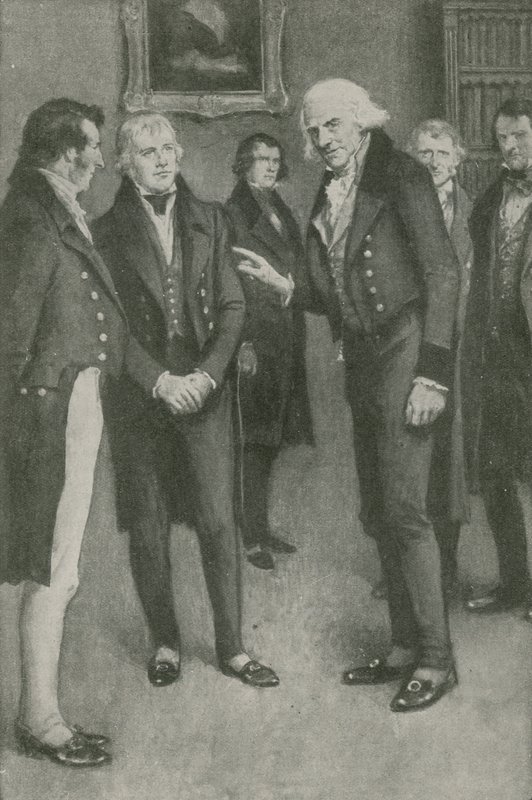 James Watt se encuentra con Walter Scott de English School