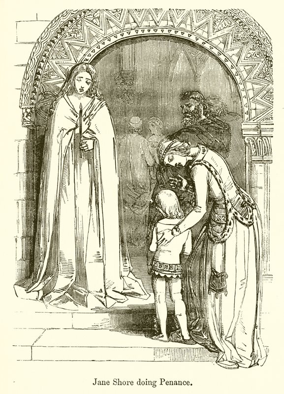 Jane Shore haciendo penitencia de English School