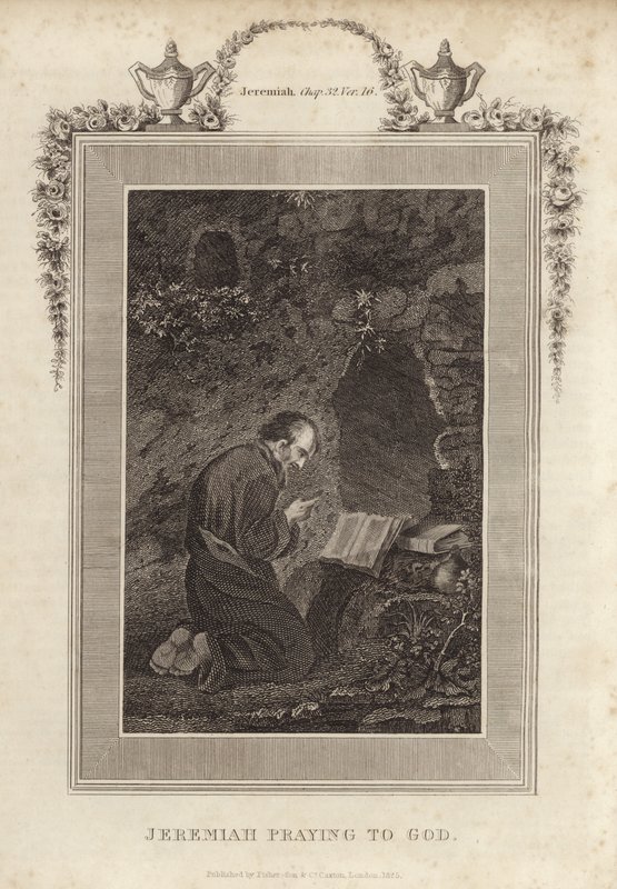 Jeremías orando a Dios de English School