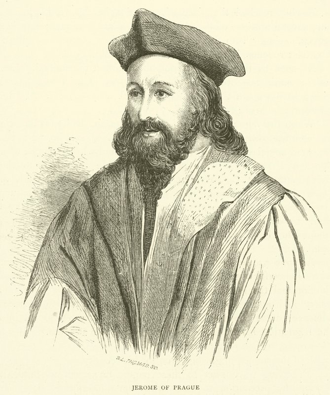 Jerónimo de Praga (grabado) de English School
