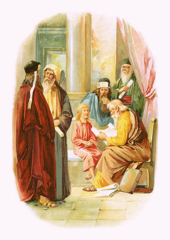 Jesús en el templo de English School