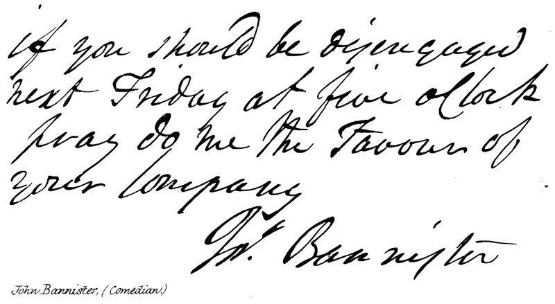 John Bannister, comediante de English School