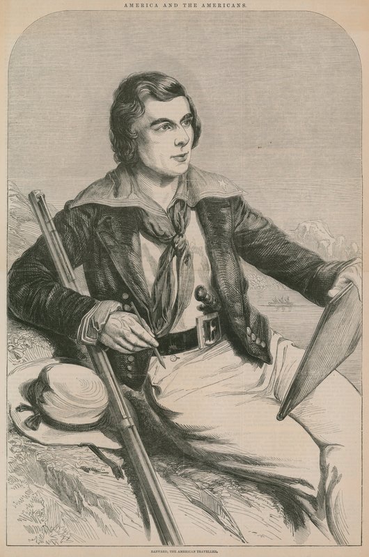 John Banvard, el viajero americano (grabado) de English School