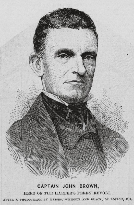 John Brown, abolicionista estadounidense (grabado) de English School
