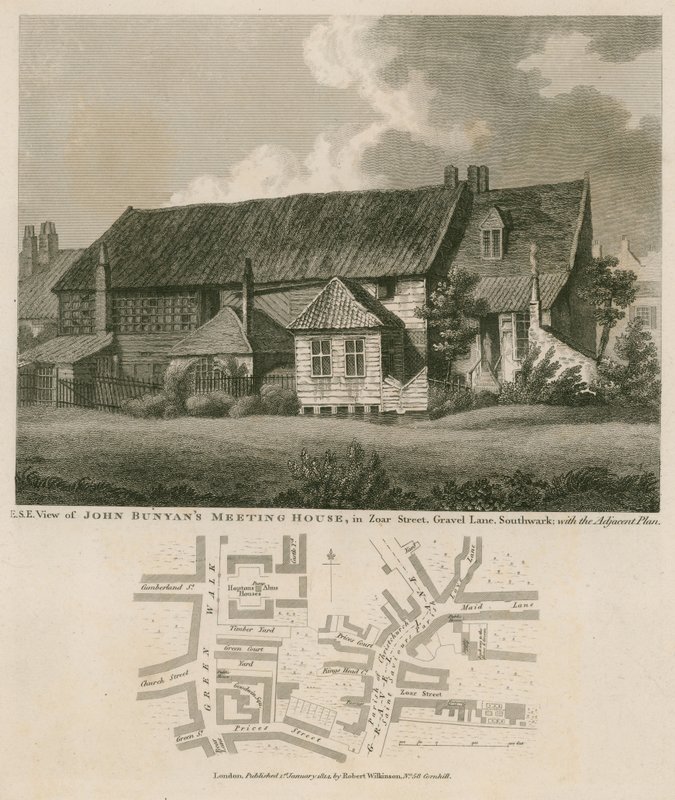 Casa de reuniones de John Bunyan, Zoar Street, Gravel Lane, Southwark de English School