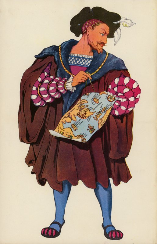 John Cabot (litografia en color) de English School