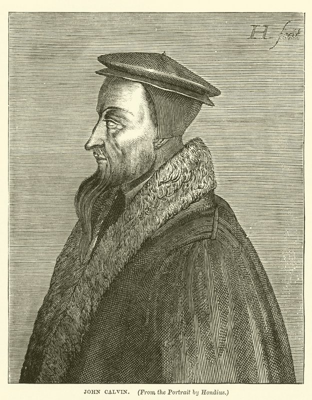 Juan Calvino (grabado) de English School