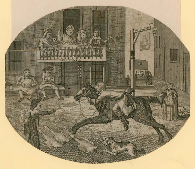 John Gilpin de Cheapside, Londres, yendo más lejos de lo que pretendía de English School