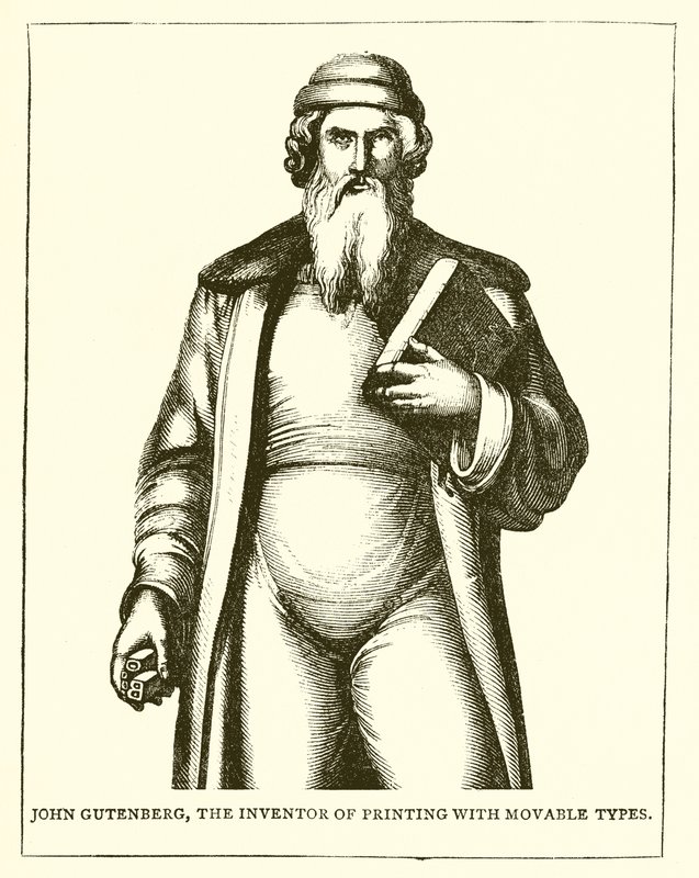 Johannes Gutenberg, el inventor de la imprenta con tipos móviles de English School