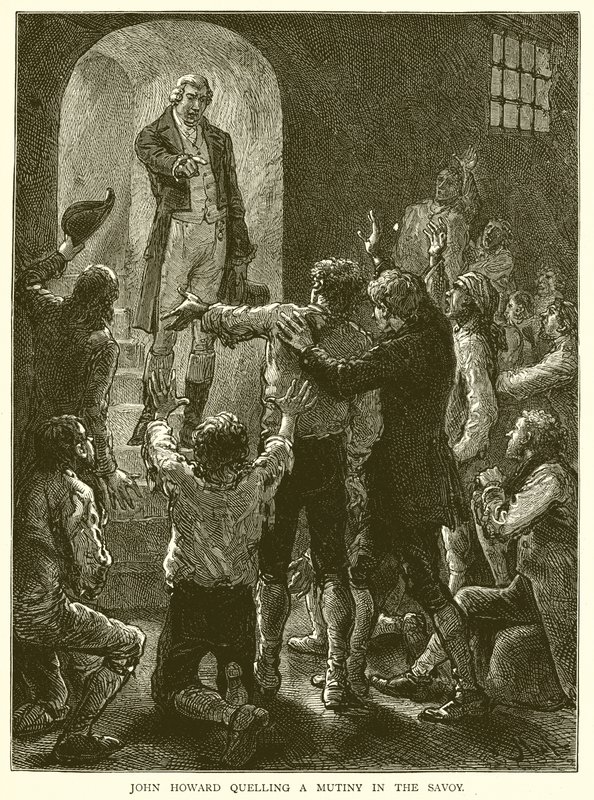 John Howard sofocando un Motín en el Savoy de English School