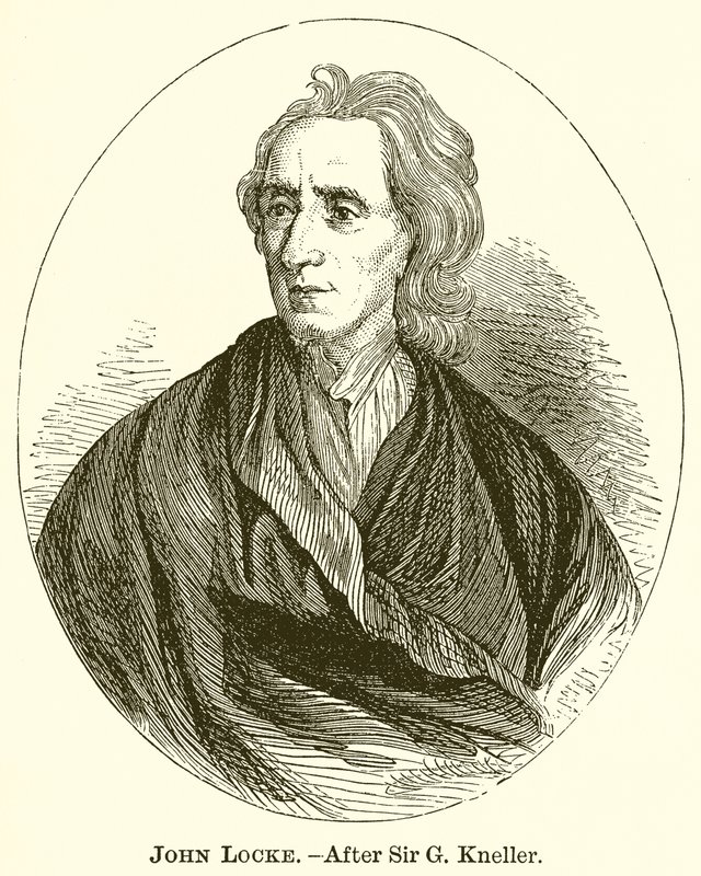John Locke (después de Sir G. Kneller) de English School