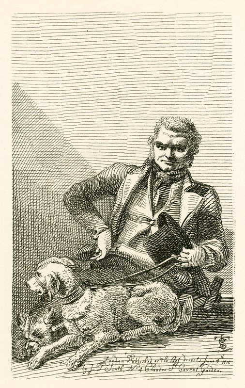 John MacNally, del condado de Tyrone, con sus dos perros Boxer y Rover de English School
