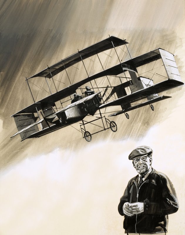 John Moore-Brabazon, el primer inglés en volar en Inglaterra de English School