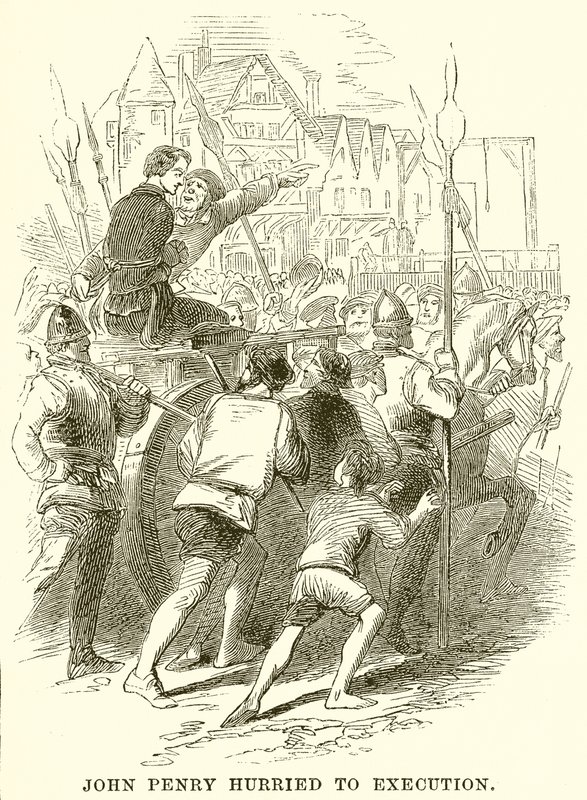 John Penry llevado a la ejecución de English School