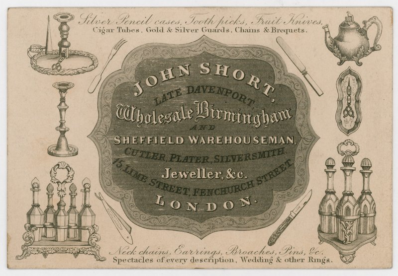 John Short, tarjeta comercial de English School