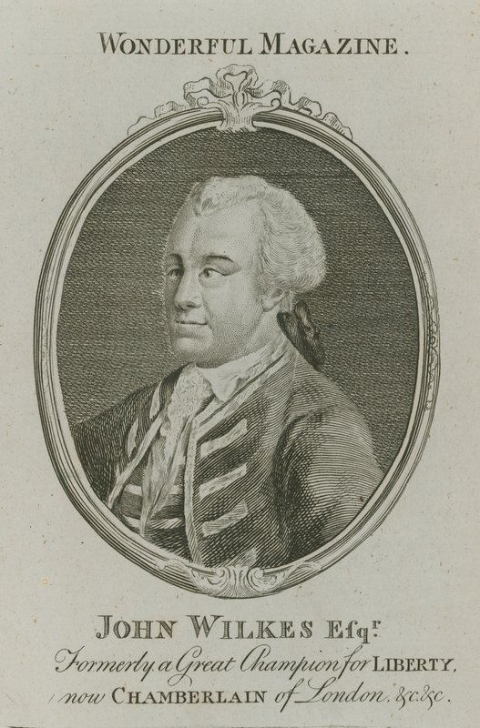 John Wilkes, anteriormente un gran campeón de la libertad, ahora Chambelán de Londres de English School