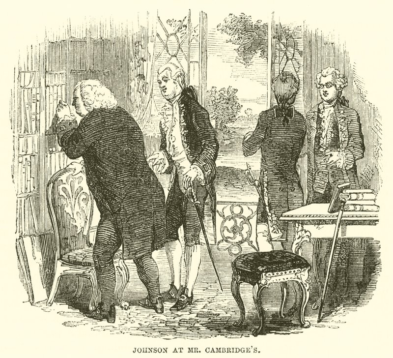 Johnson en casa del Sr. Cambridge de English School