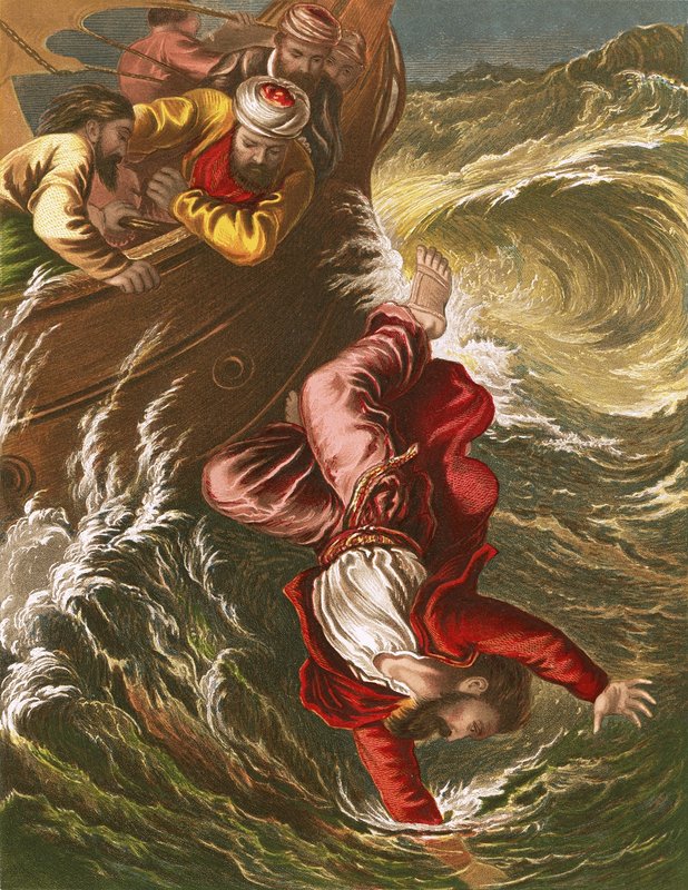 Jonás arrojado al mar de English School