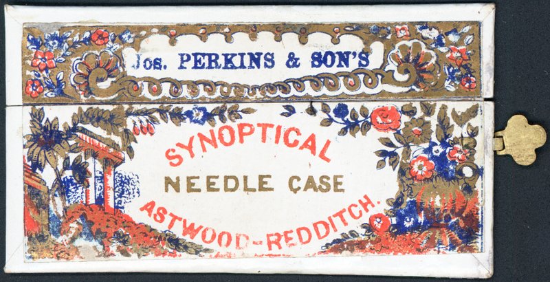 Estuche de agujas sinóptico de Joseph Perkins & Sons de English School