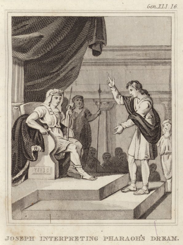 José interpretando el Sueño del Faraón de English School