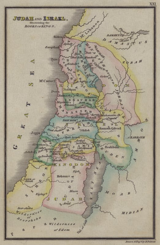 Judá e Israel, ilustrando los Libros de los Reyes de English School