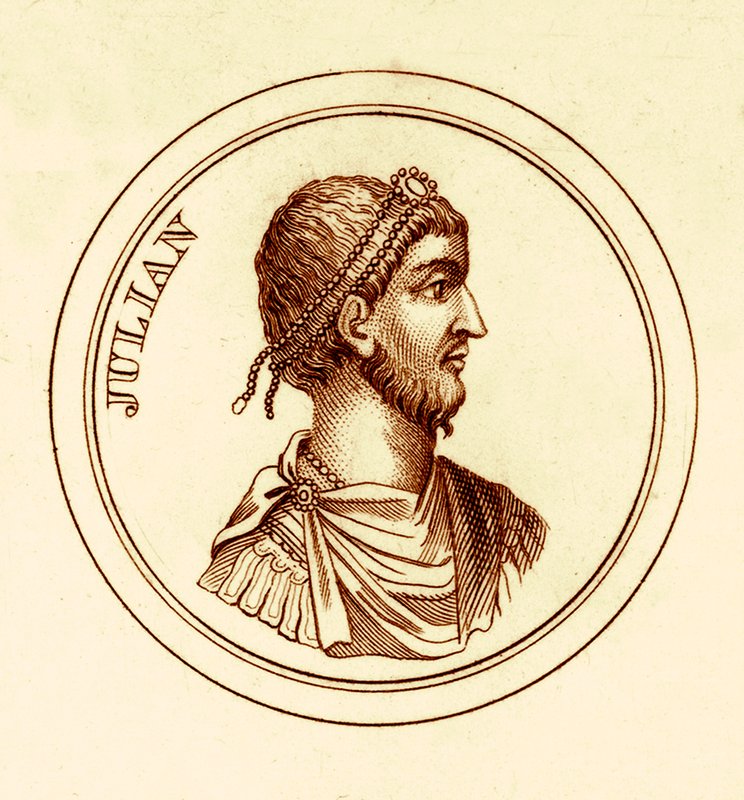 Juliano, ilustración del Diccionario Histórico Universal de George Crabb, publicada en 1825 de English School