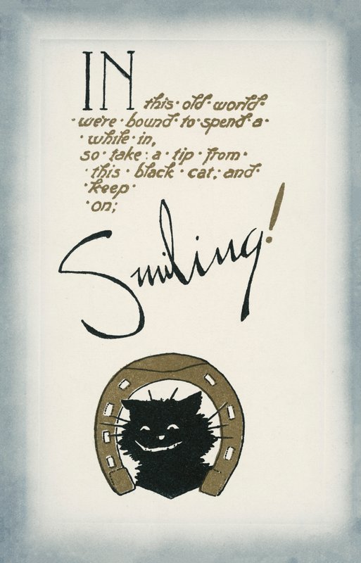Keep on smiling (litografía en color) de English School