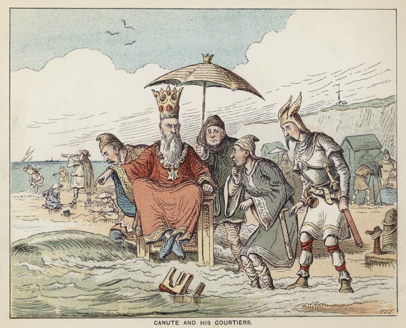 El rey Canuto y sus cortesanos de English School