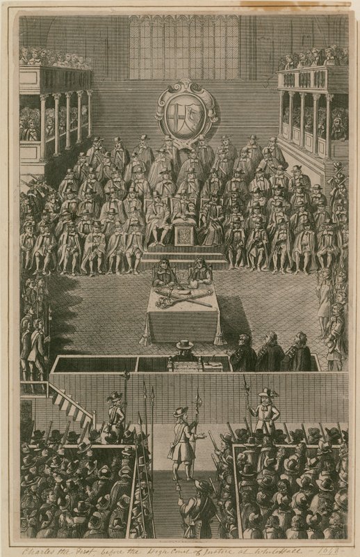 El Rey Carlos I ante el Tribunal Superior de Justicia en Whitehall, 1648 de English School