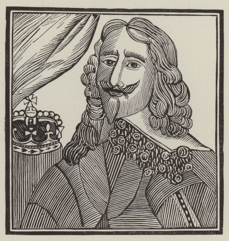 Rey Carlos I, mártir (grabado) de English School