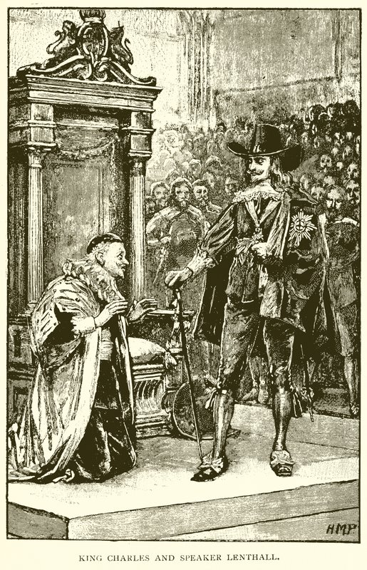 El Rey Carlos y el Portavoz Lenthall de English School