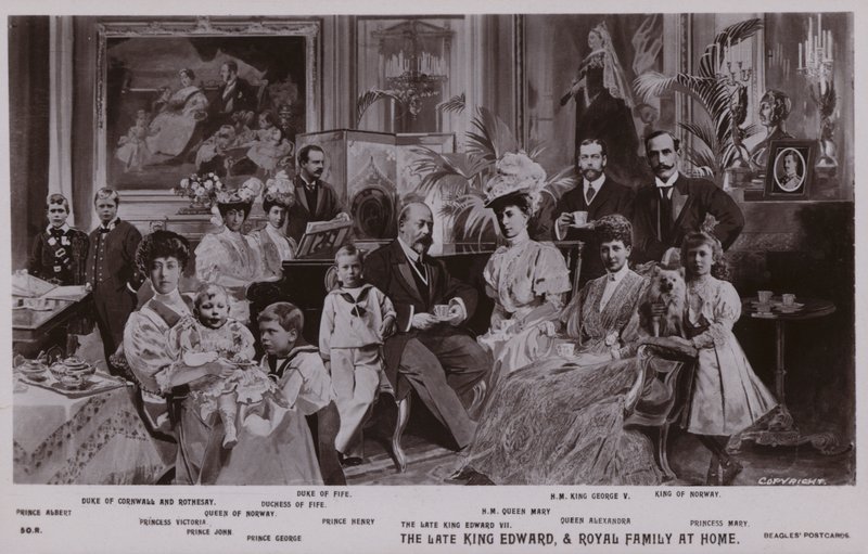 El Rey Eduardo VII y su familia de English School