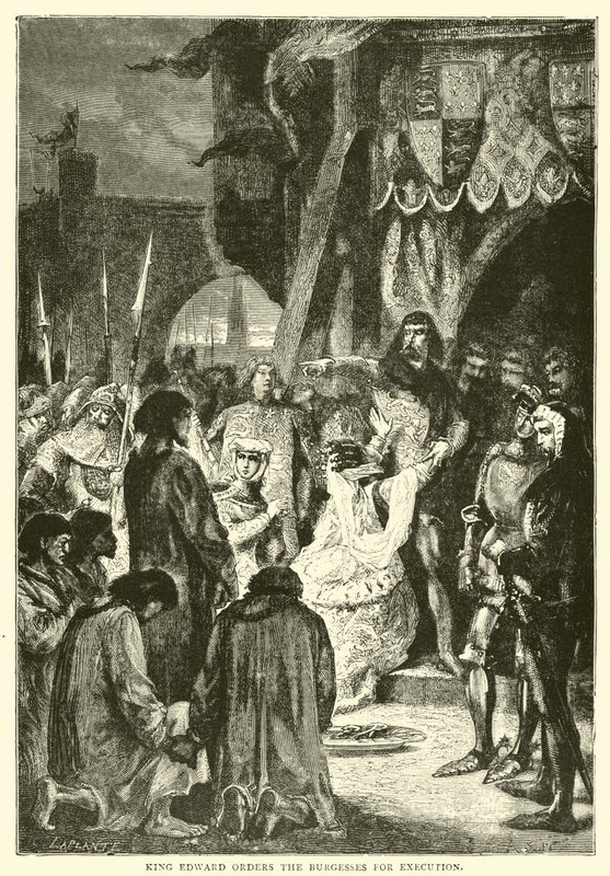 El Rey Eduardo ordena la ejecución de los burgueses de English School