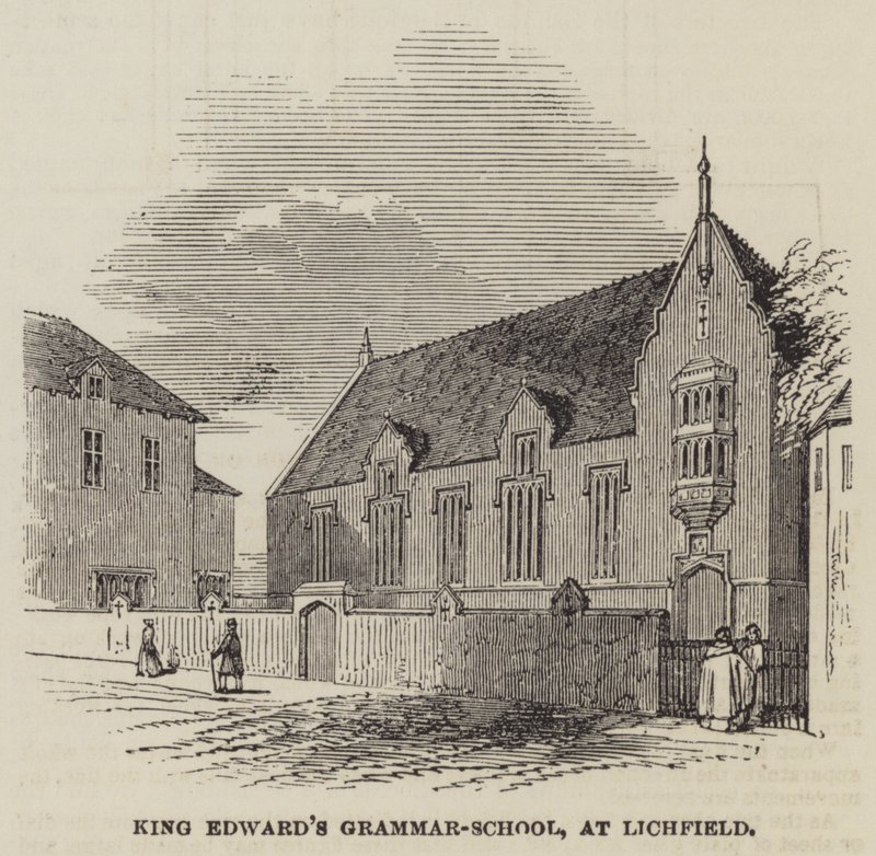 Escuela de gramática de King Edward, en Lichfield de English School