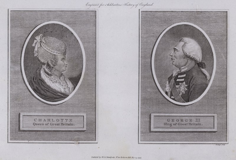 Rey Jorge III y Reina Carlota de English School