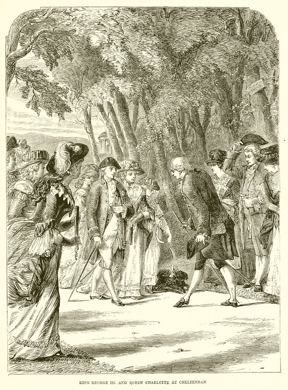 El Rey Jorge III y la Reina Carlota en Cheltenham de English School