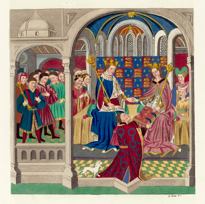 El Rey Enrique VI y su Corte de English School